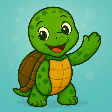 Fini Flosse, der Meeresschildkrötenjunge