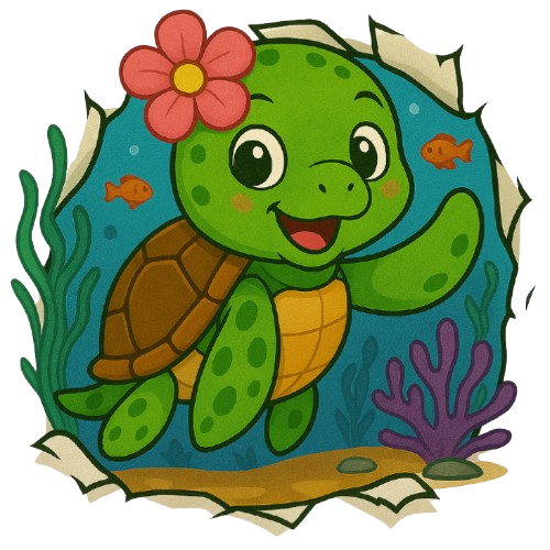 Sina Flosse, gerettete Meeresschildkröte mit viel Herz und Neugier