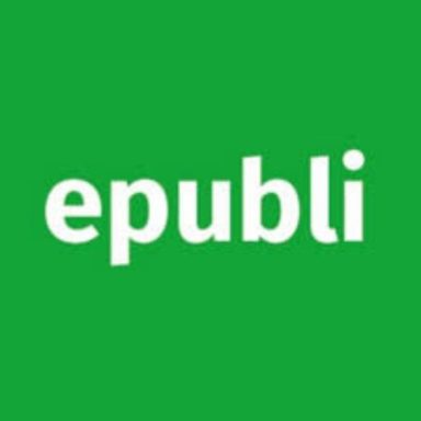 Logo von epubli auf grünem Hintergrund.