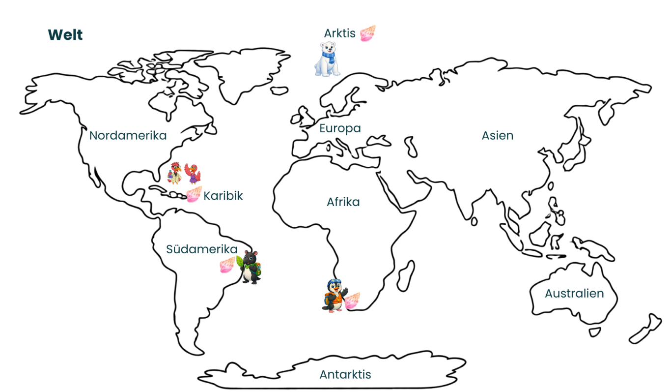 Portugal Karte von Portugal mit Illustrationen von Personen