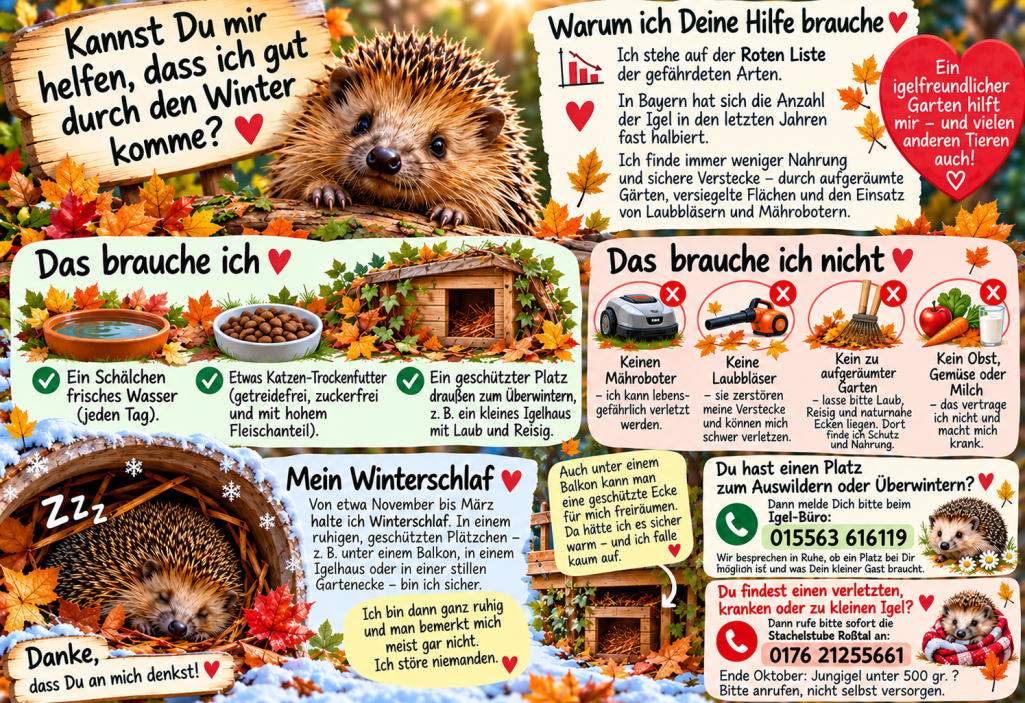 7 Igel brauchen Eure Hilfe!