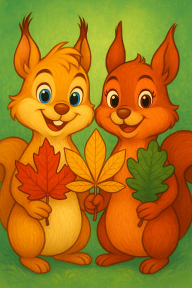 Emma und Eichi, die Eichhörnchen