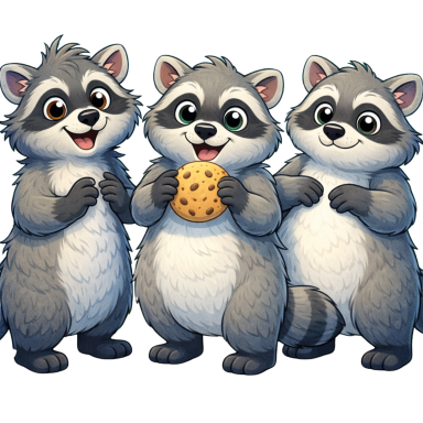 Zottel, Keks und Plumps - die Waschbärenbande Zottel, Keks und Plumps - die Waschbärenbande